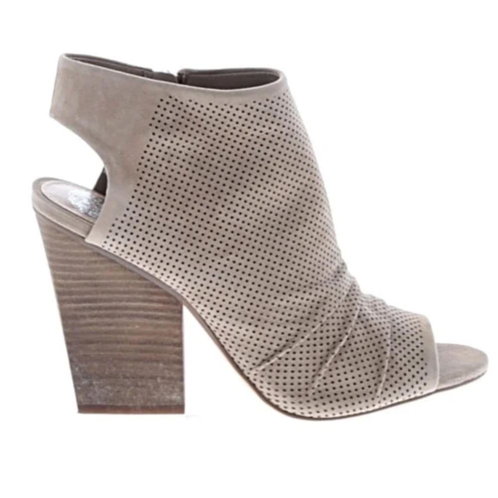 Perforated Vince Camuto Block Heel
